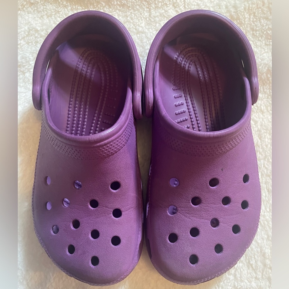 Purple Crocs